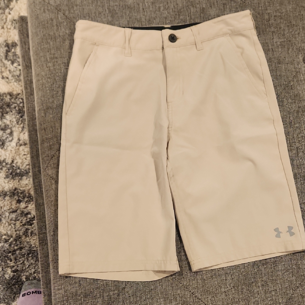 Under Armour Boy's Khaki Athletic Shorts